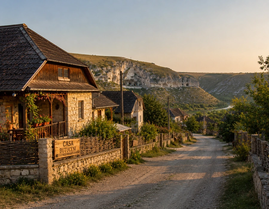 Traditional Butuceni village near Orheiul Vechi, Moldova