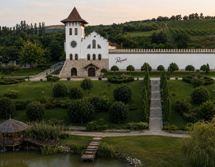 Purcari Winery vineyards and estate in southern Moldova
