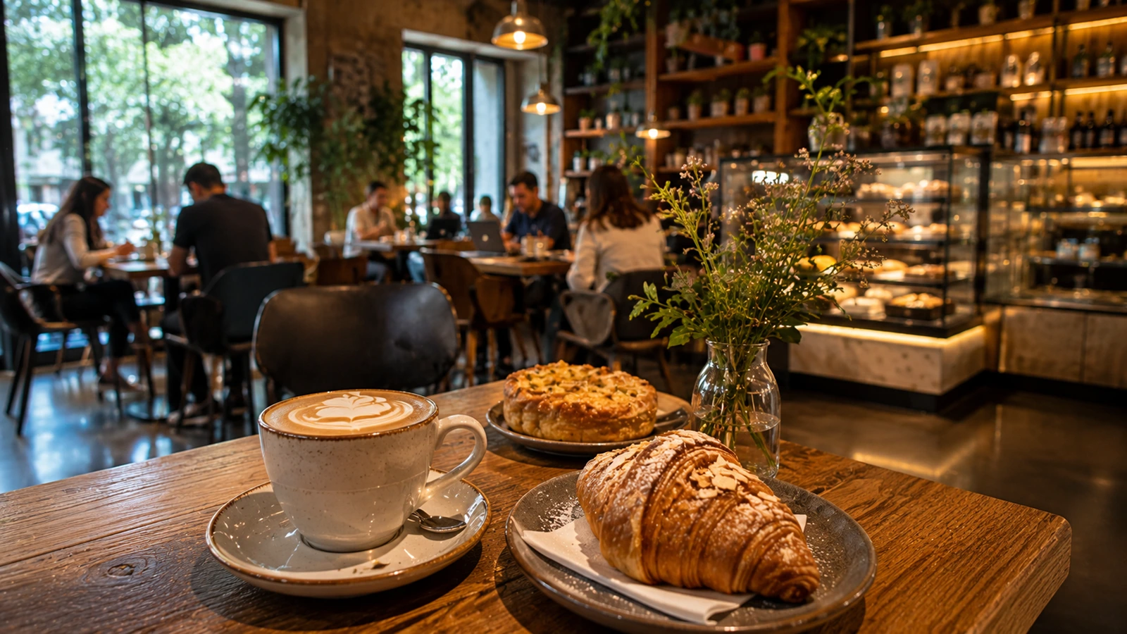 Cafe culture in Chisinau Moldova featuring specialty coffee local bakery modern cafe interior and relaxed dining atmosphere