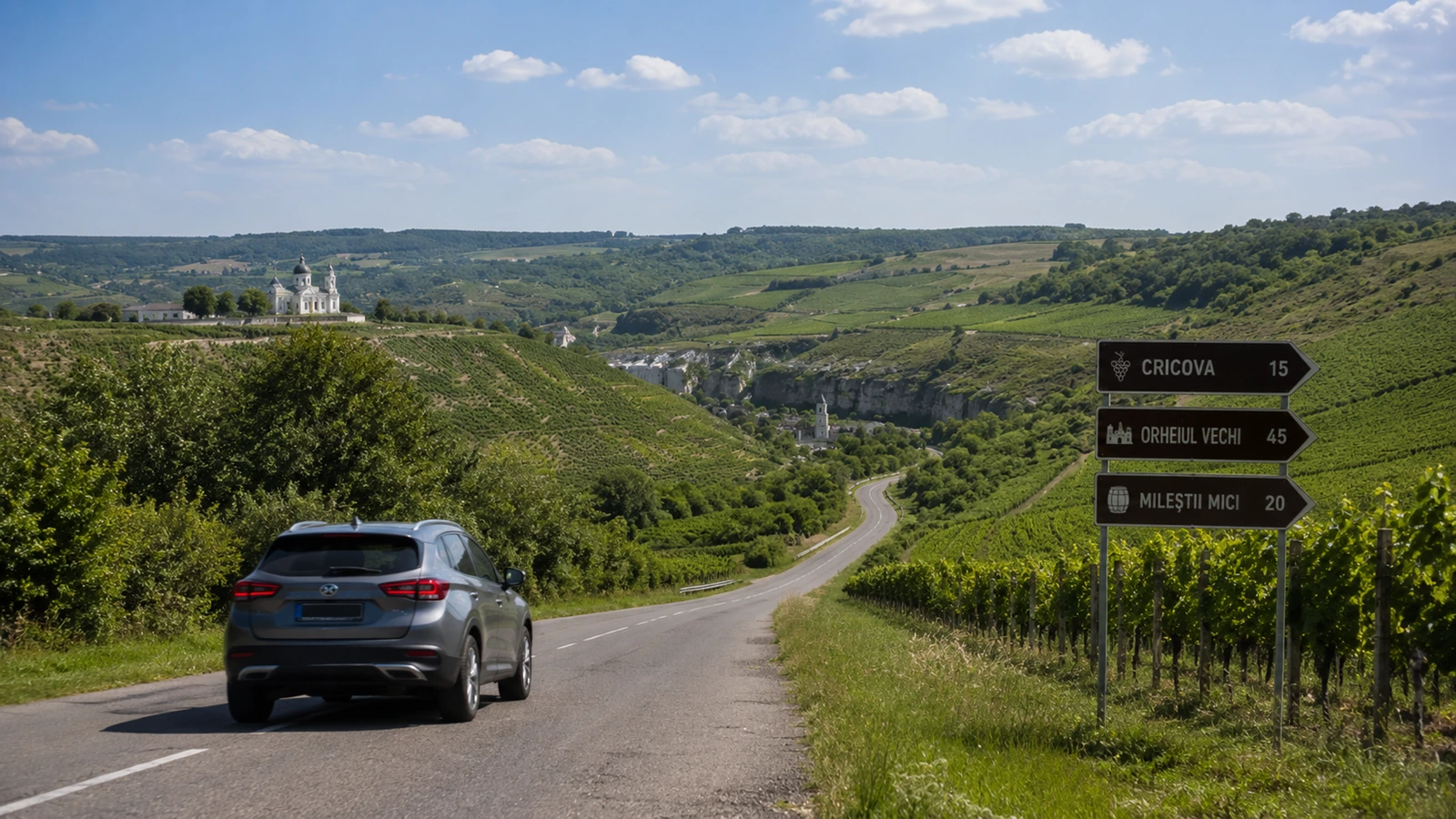 Travelers leaving Chisinau toward wineries countryside destinations and road trips across Moldova
