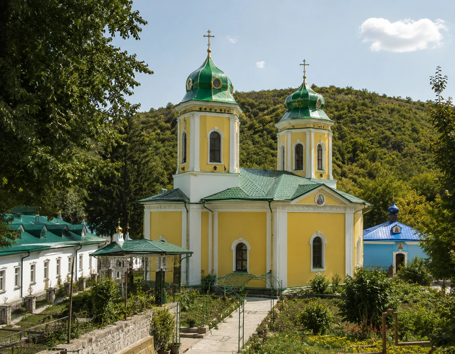 Holy Trinity Church at Saharna Monastery in Moldova